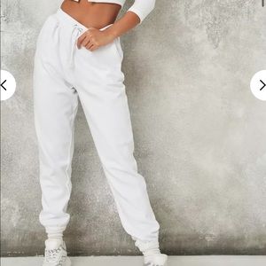 90’s White Joggers (petite)